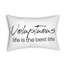 Load image into Gallery viewer, UV Gang Life is The Best Spun Polyester Lumbar Pillow