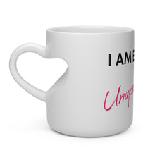 Load image into Gallery viewer, UV Gang I am Enough Heart Shape Mug
